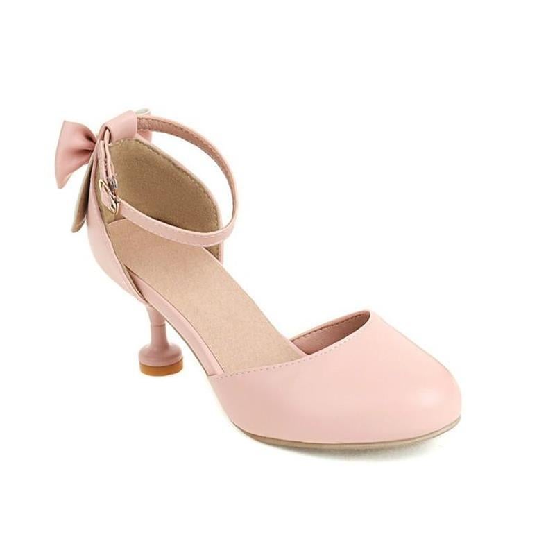 Summer Children'S Sandals High Heels Student Performance Princess Stiletto Heel New Style Baotou Large Children'S Bow Girl'S Shoes - Image 1