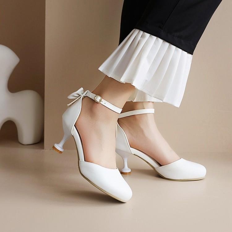Summer Children'S Sandals High Heels Student Performance Princess Stiletto Heel New Style Baotou Large Children'S Bow Girl'S Shoes - Image 5