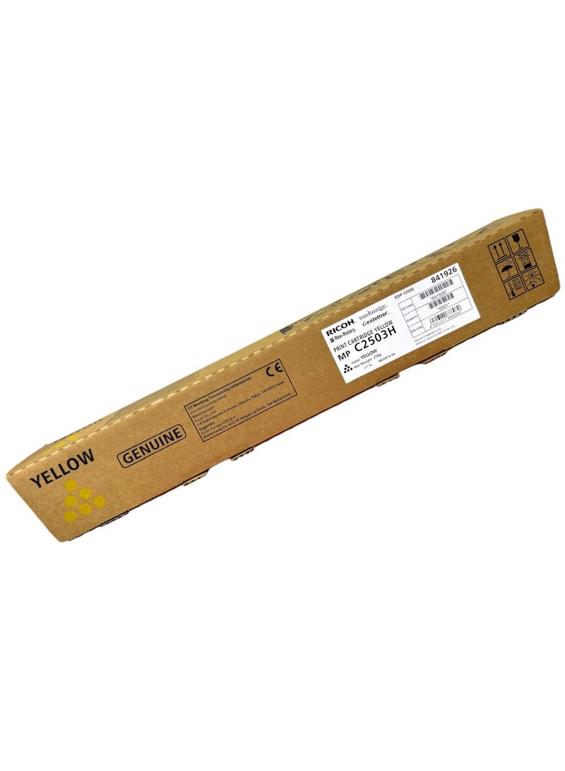 RICOH Toner MPC2503 Yellow 9,500 Pages yield / MPC2003/MPC2004/MPC2011/MPC2503/MPC2504
