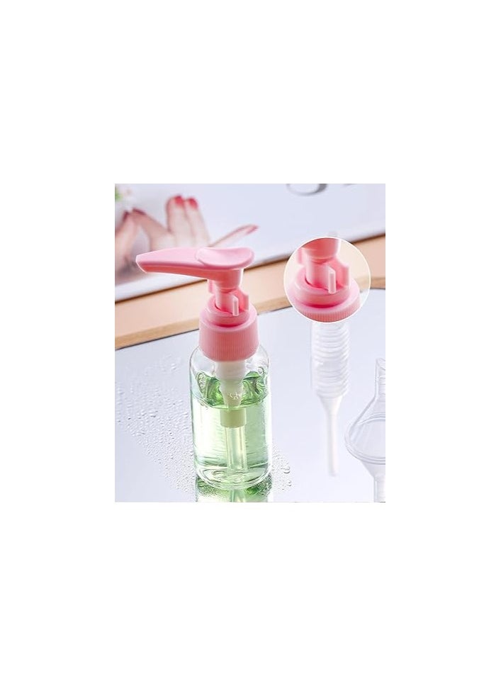 Generic - wolpin Plastic Transparent Spray Bottles For Toiletries Empty Refillable Reusable Cosmetic Shampoo, Cream Fine Mist Perfume Spray Bottle With Travel Pouch Bag Set - Image 1