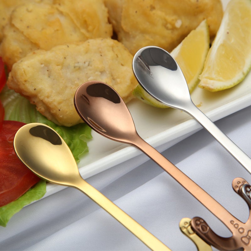 Mermaid Design Coffee Spoon 304 Stainless Steel - Bear Handle Tea Spoon Compact Cup Accessory for Coffee Experience - Image 5