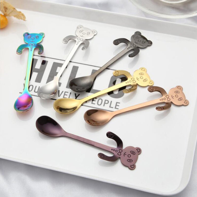 Mermaid Design Coffee Spoon 304 Stainless Steel - Bear Handle Tea Spoon Compact Cup Accessory for Coffee Experience - Image 4