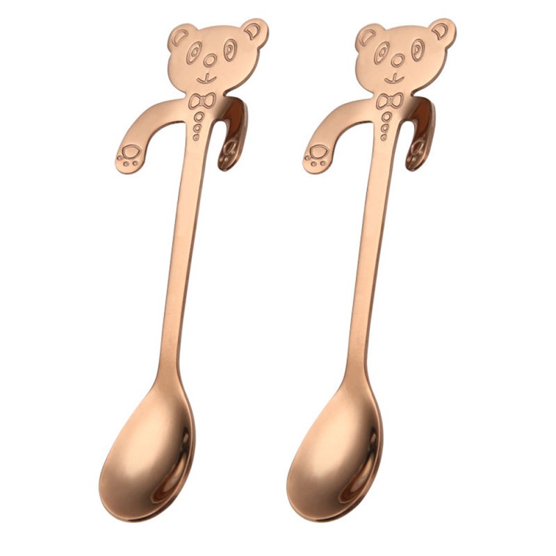Mermaid Design Coffee Spoon 304 Stainless Steel - Bear Handle Tea Spoon Compact Cup Accessory for Coffee Experience - Image 2