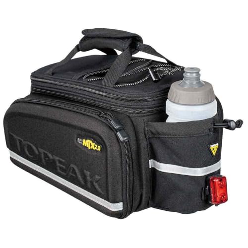 Topeak MTX 2.0 TrunkBag DXP Water Resistant Cycle Trunk Bag with expandable pannier sides, Compatible with all MTX QuickTrack 2.0 racks, Black - Image 2