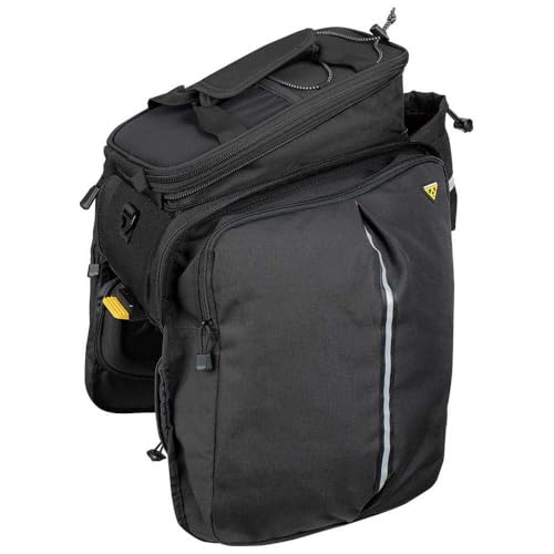 Topeak MTX 2.0 TrunkBag DXP Water Resistant Cycle Trunk Bag with expandable pannier sides, Compatible with all MTX QuickTrack 2.0 racks, Black - Image 3