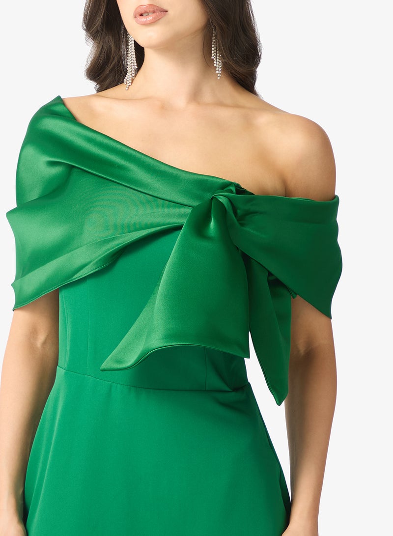 Namshi x off shoulder dress with bow detail - Image 4