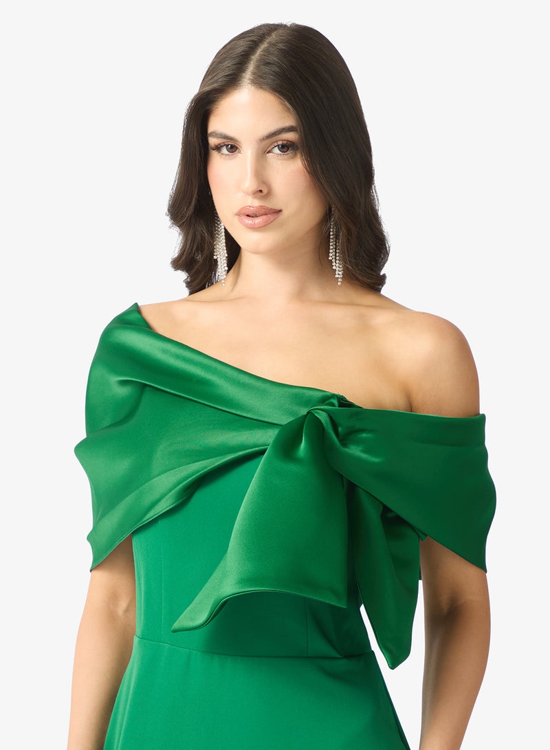 Namshi x off shoulder dress with bow detail - Image 3