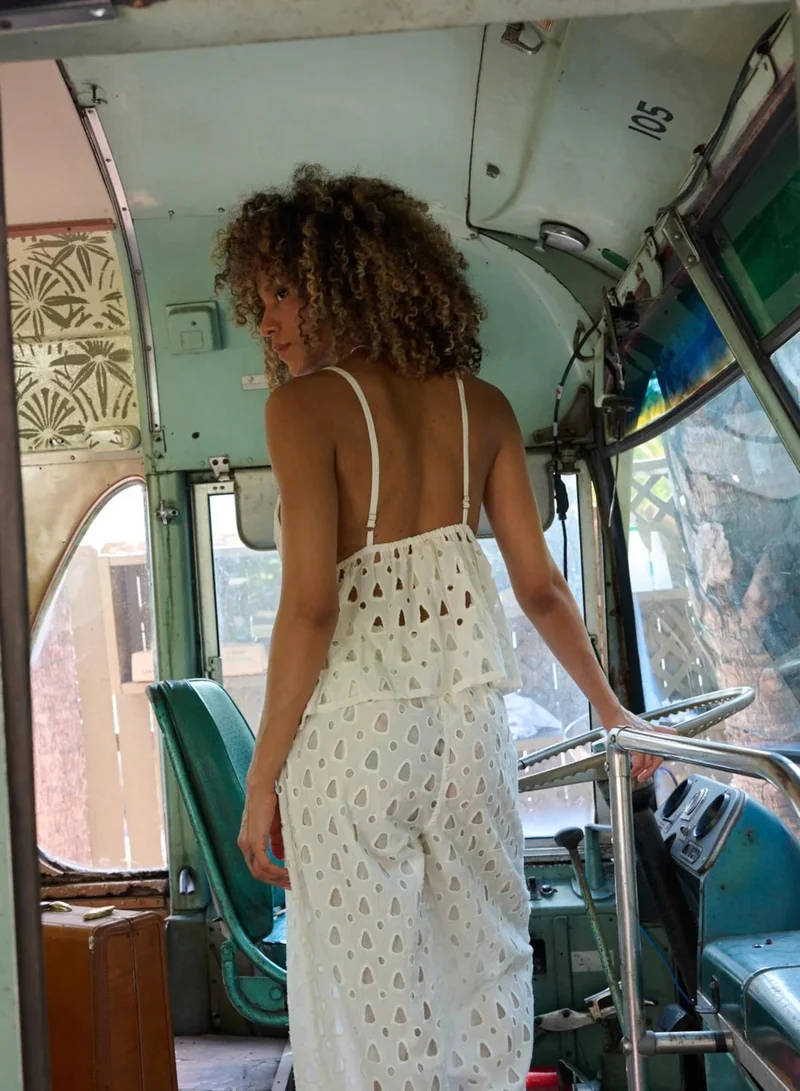 Just Nature Arya Eyelet Resort Top