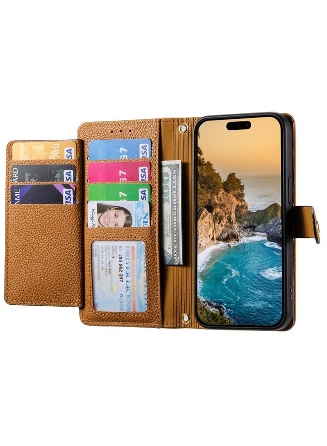 زبون جراب هاتف iPhone 12 Pro Max Love Zipper Lanyard Leather - Image 4