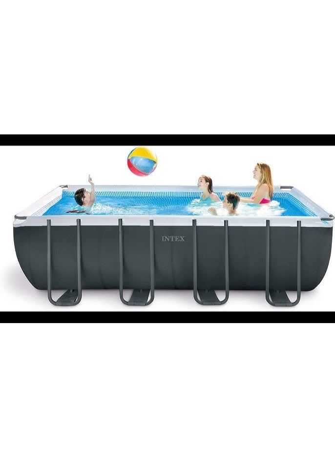 Intex Ultra XTR Rectangular Frame Pool Set 549x274x132cm – Premium Large Family Pool, Heavy-Duty Steel Frame - Image 2