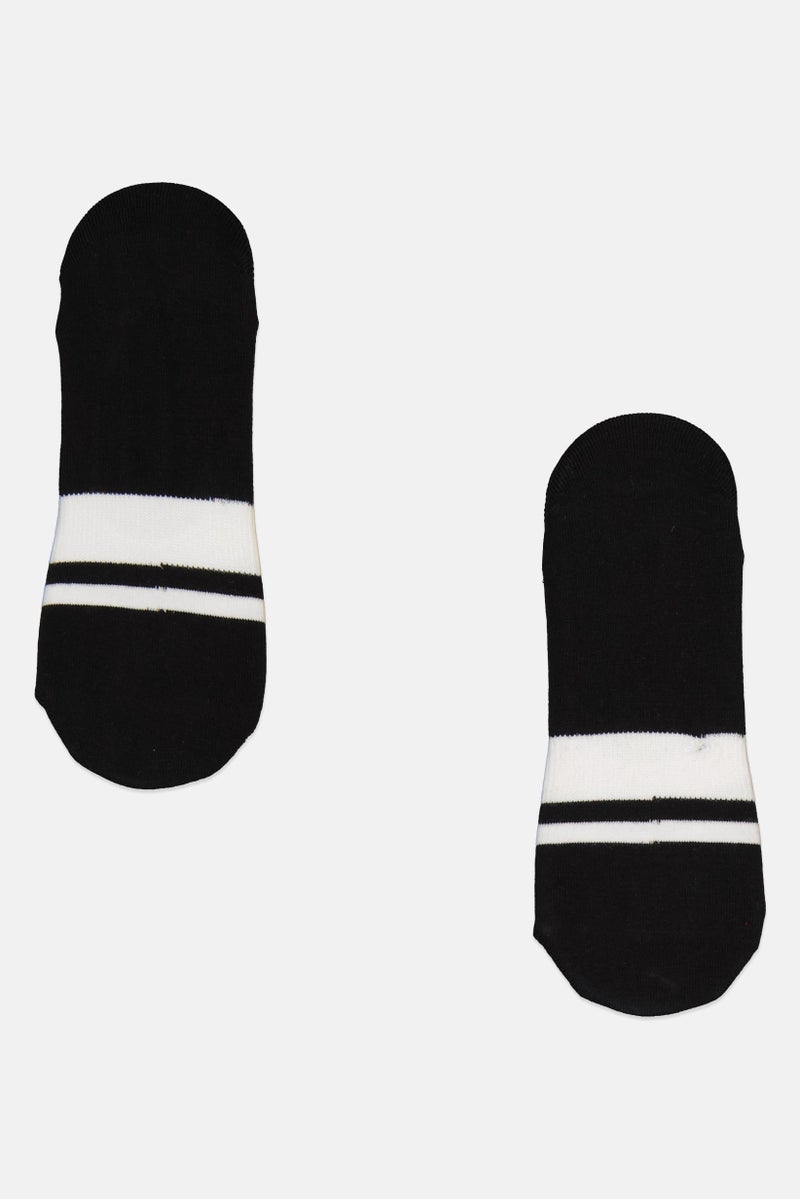 PUMA Men 2 Pair Anti-Slip Heel Socks, Black/White - Image 2