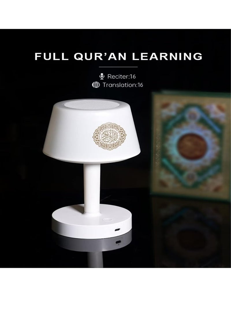Raxoom Table Lamp Quran Speaker,Muslim Bluetooth Speaker,Digital Speaker with Remote&Mobile App Night Light Desk Lamp for Kids - Image 2