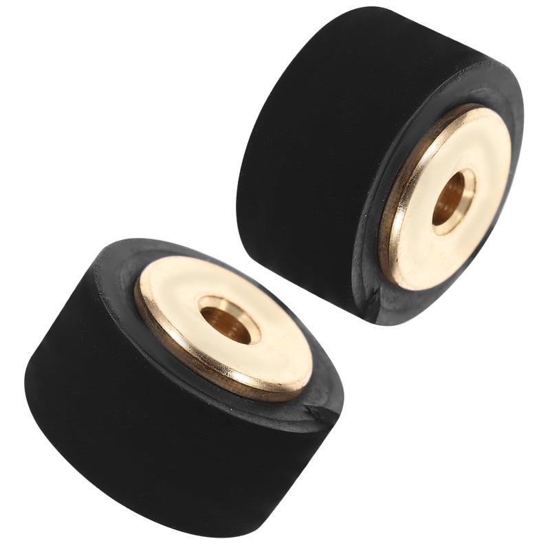 2Pcs 1 3x0 6cm Pinch Roller Rubber Pulley Bearing Wheels for Audio Tape Recorder Amplifier Repair Easy DIY Installation - Image 2