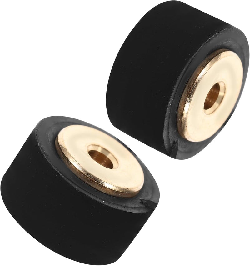 2Pcs 1 3x0 6cm Pinch Roller Rubber Pulley Bearing Wheels for Audio Tape Recorder Amplifier Repair Easy DIY Installation - Image 1