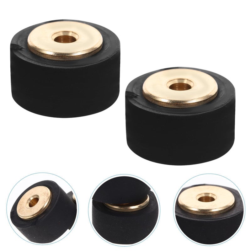 2Pcs 1 3x0 6cm Pinch Roller Rubber Pulley Bearing Wheels for Audio Tape Recorder Amplifier Repair Easy DIY Installation - Image 4