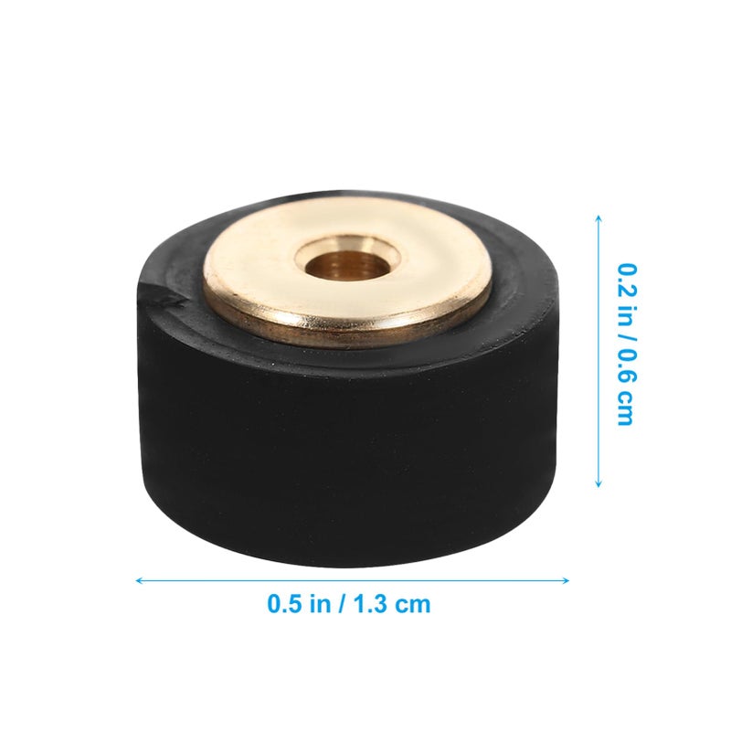 2Pcs 1 3x0 6cm Pinch Roller Rubber Pulley Bearing Wheels for Audio Tape Recorder Amplifier Repair Easy DIY Installation - Image 3