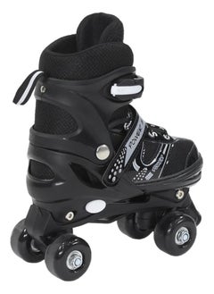 Power Superb Adjustable Roller Skate Shoes 2-Rows 4-Wheels