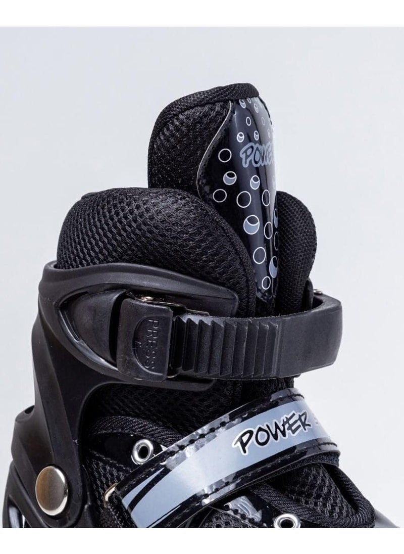 Generic - Power Superb Adjustable Roller Skate Shoes 2-Rows 4-Wheels - Image 1