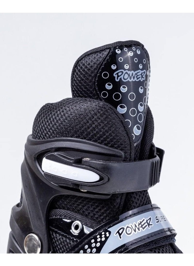 Generic - Power Superb Adjustable Roller Skate Shoes 2-Rows 4-Wheels - Image 1