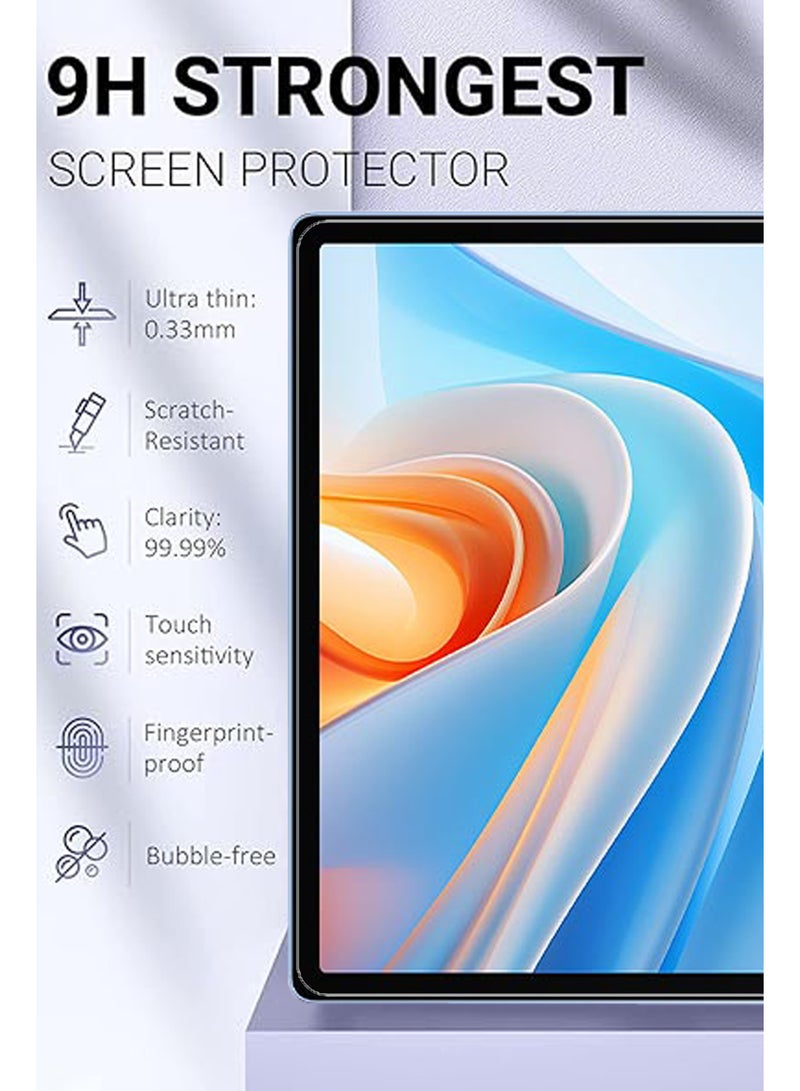 REWO For itel VistaTab 30 - 11 inches - Combo Pack Tempered Glass Screen Protector - Premium HD Delicate Touch , Higher Transparency , Easy to Install ,Anti-scratch and Bubble-free Screen Protector - Clear - Image 4