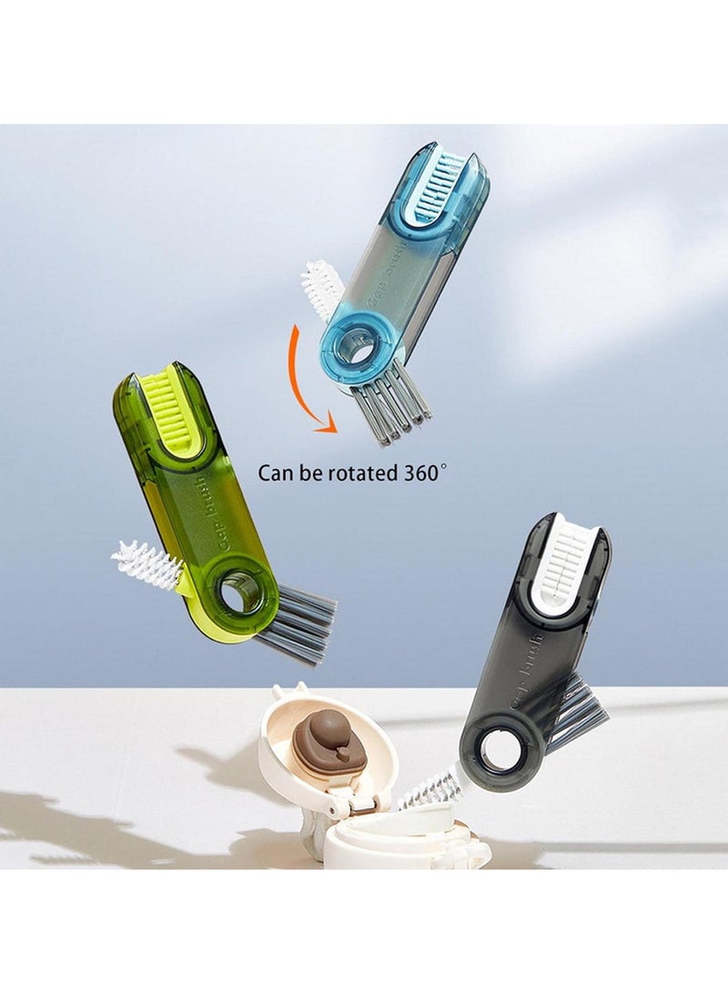 3pcs 3-in-1 Multifunctional Cleaning Brush for cleaning cup lids, crevices, bottles - Image 4