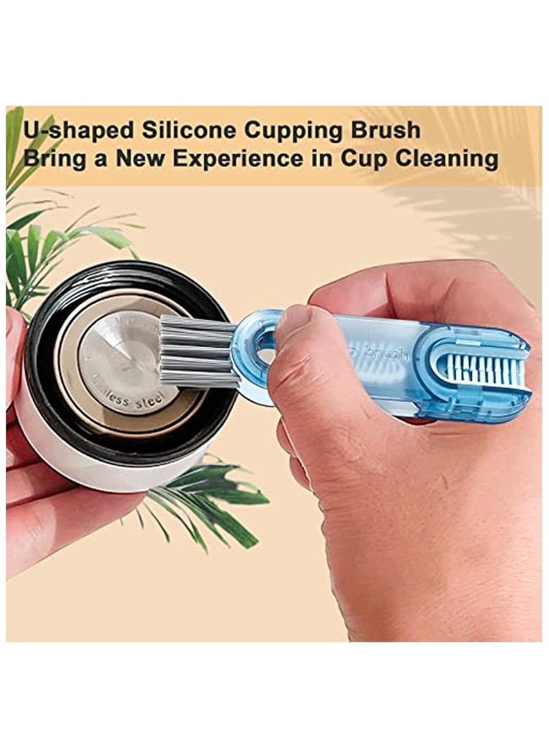 3pcs 3-in-1 Multifunctional Cleaning Brush for cleaning cup lids, crevices, bottles - Image 2