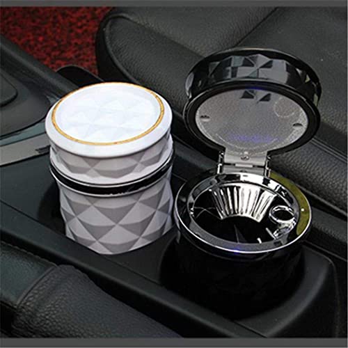 Oshotto Fire Proof Car Portable Diamond Design Ashtray Compatible with Hyundai Creta 2020-2021 (Black) - Image 5