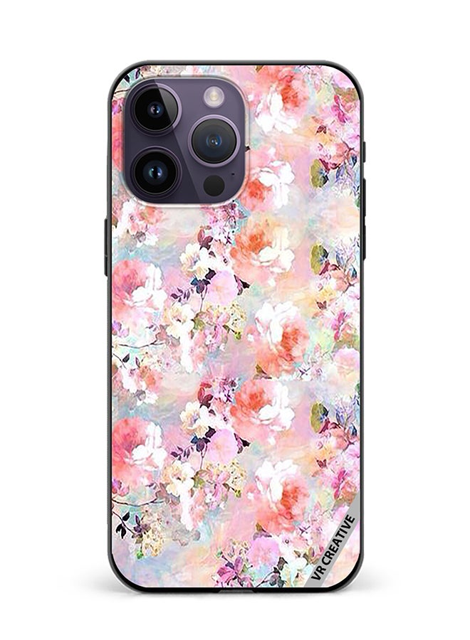 VR CREATIVE Protective Case Cover For Apple iPhone 15 Pro Max Flower Design Multicolour - Image 1