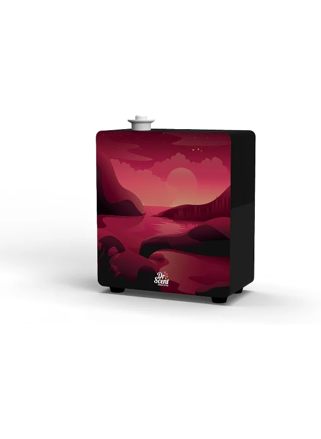 Dr Scent Dr Scent Breeze of Joy Essential Oil ECO Diffuser Fragrance Machine | Supporting Mobile APP (Red)