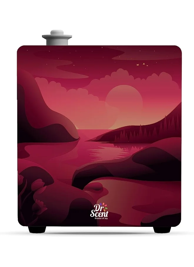 Dr Scent Dr Scent Breeze of Joy Essential Oil ECO Diffuser Fragrance Machine | Supporting Mobile APP (Red)