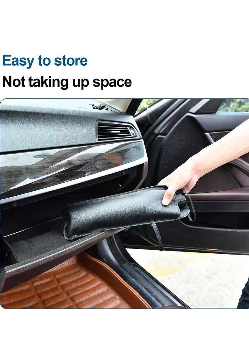 Windshield Sun Shade Umbrella for Car - 【Vinyl Coating】 Protect Car from Sun Rays  Heat Damage Keep Cool and Protect Interior, Spring Structure Edge large(79 cm * 140 cm) - Image 4