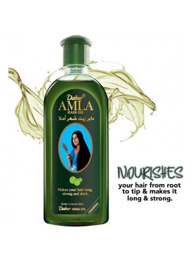 دابر زيت شعر من دابر أملا لكل أنواع الشعر ,سعه 180مل ,مضاد للتساقط ومغزي للشعر الطويل والقوي والداكن ,ومعزز للنمو والقوه - Image 4