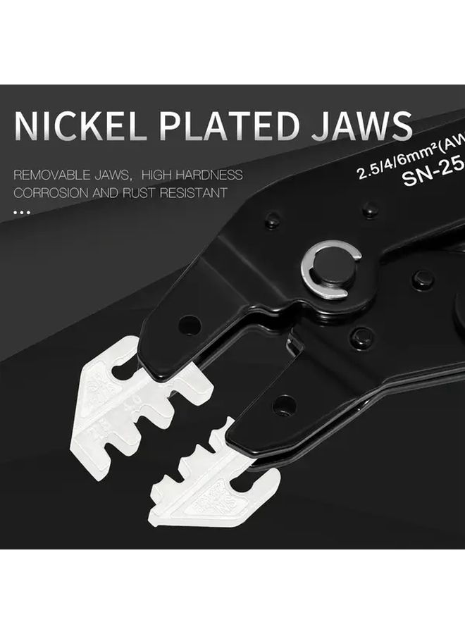 Solar Panel MC4 Connector Crimping Tool SN 2546B For 2 5 4 6mm2 AWG 14 10 Wire Red Blue - Image 5
