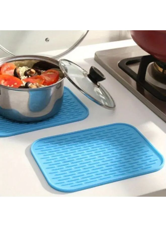 2pcs Green Silicone Heat Resistant Mat Non Slip Pot Mat for Hot Pot Plate Coaster Table Protection Kitchen Supplies - Image 4
