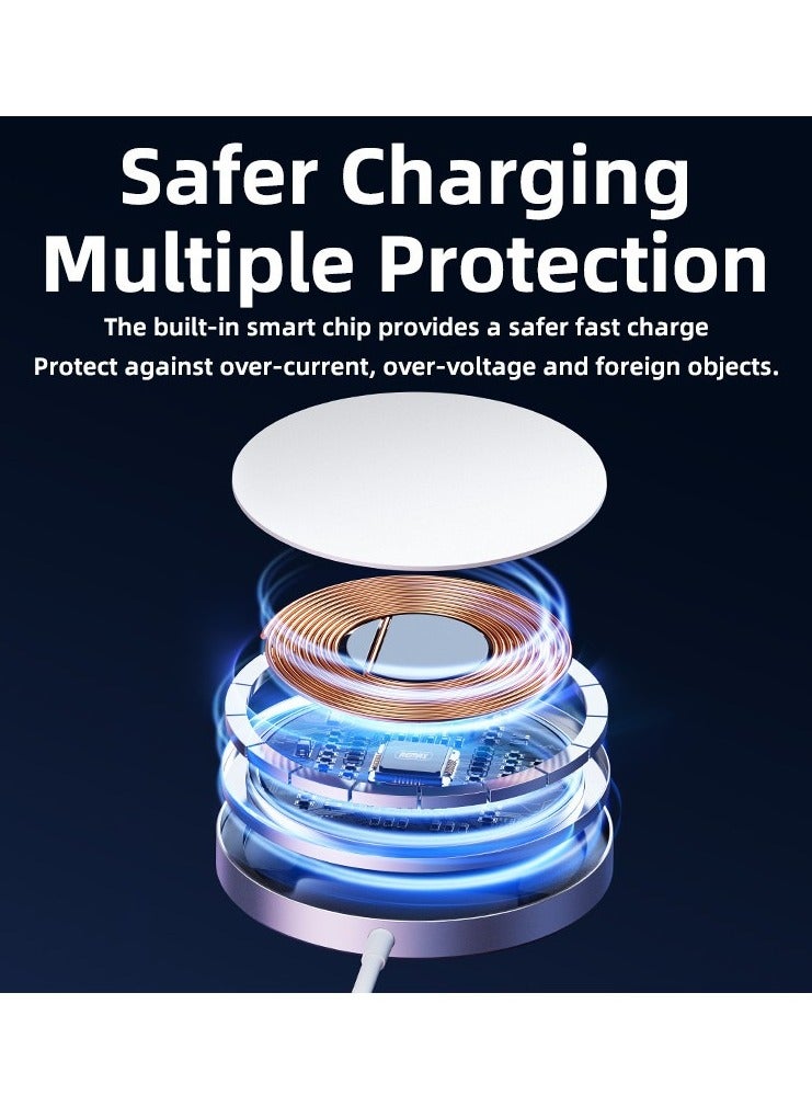 ريماكس شاحن ريماكس اللاسلكي المغناطيسي السريع بقوة 15 واط RP-W58 (النوع C) - Image 4