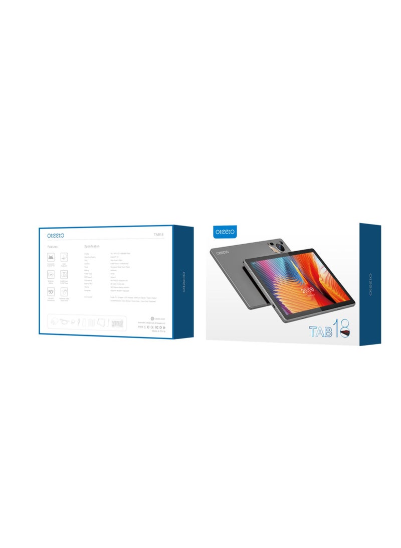 Oteeto Tab 18, 10.1-inch Android Tablet, 8MP+13MP Camera, 8000mAh Battery, Octa Core 2.0GHz, Android 15 - Image 2