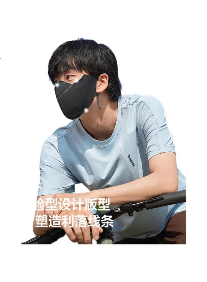 Beneunder Ultra-Breathable Sunscreen Mask For Men Full Face Sunscreen Riding Mask Windproof Riding Mask Face Bikini Twilight Black - Image 1