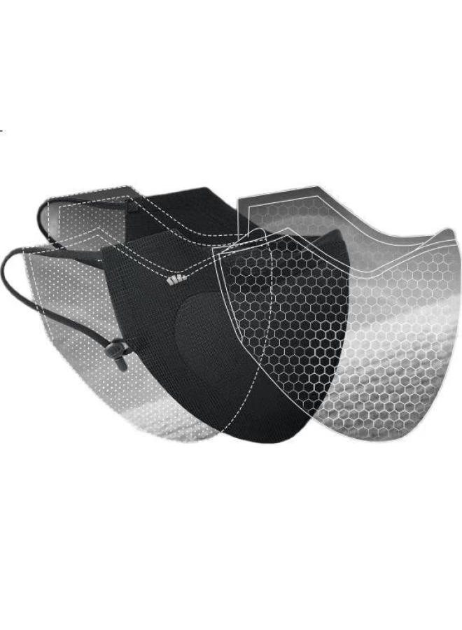 Beneunder Ultra-Breathable Sunscreen Mask For Men Full Face Sunscreen Riding Mask Windproof Riding Mask Face Bikini Twilight Black - Image 2