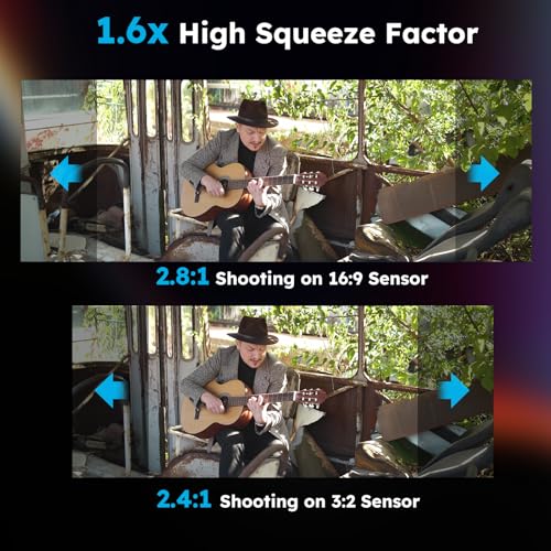 SIRUI 50mm T2.9 1.6X Full-Frame Anamorphic Lens Cinema Lens (RF Mount) - Image 3