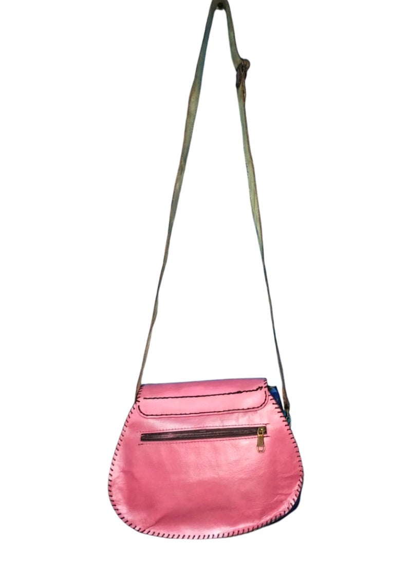 Sheer Fashionable Leather Crossbody Bag - Image 3