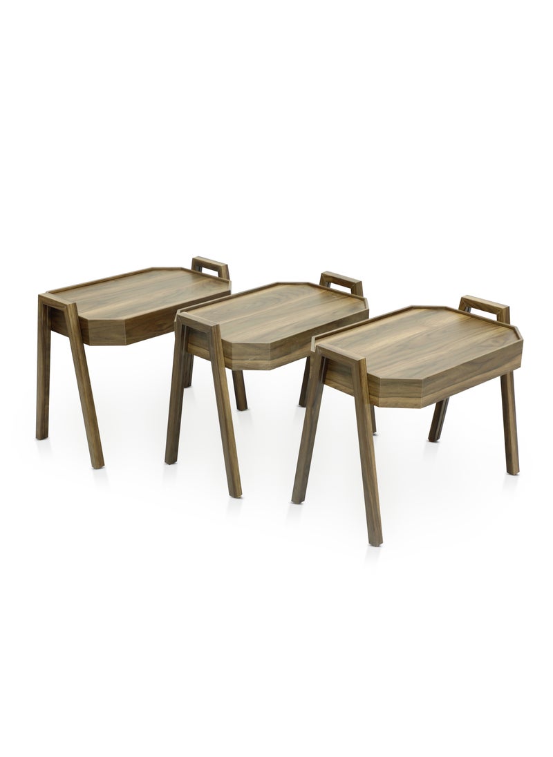 مالتي هوم فيرنيتشر - طاولة عش بتصميم حديث MH-NT-118-WALNUT - Image 1