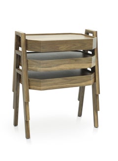 مالتي هوم فيرنيتشر طاولة عش بتصميم حديث MH-NT-118-WALNUT  - Image 2