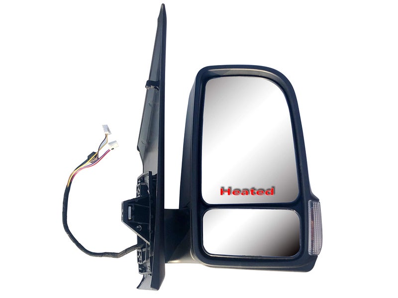 Replacement Passenger Right Side Mirror with Power Folding Heated and Signal Light Fit Mercedes Sprinter and Frightliner Sprinter 2019onward