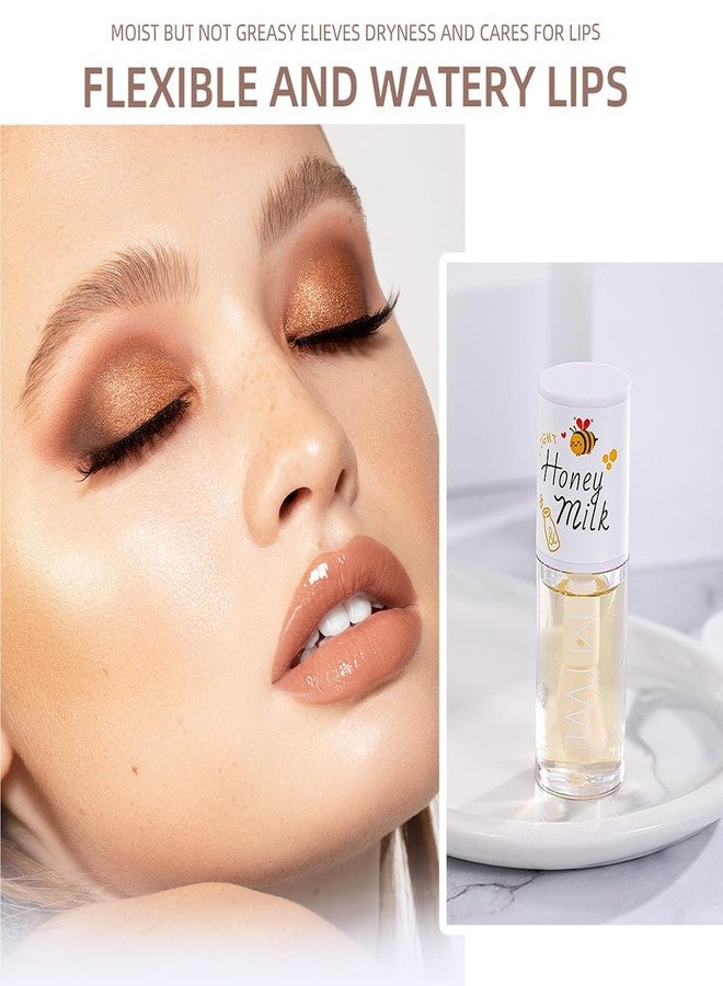 Tiejdhr 2Pcs Crystal Jelly Moisturizing Lip Oil Hydrating Lip Gloss Set, Non-sticky Fresh Texture Nourishing Plumping Lip Oil Long Lasting Lip Care Tools - Image 2