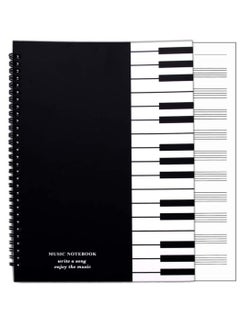 Y&D Music Notebook, Manuscript Writing Paper Note Book, Blank Sheet Music, Writable Spiral-Bound Loose-Leaf Pages A4 100 Pages, 10 Stave, Musicians Staff  - Image 1