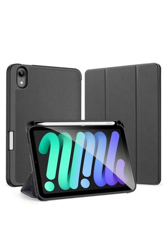 iPad Mini 6 Protective Flip Case – Slim Cover with Built-in Apple Pencil Holder | Auto Wake/Sleep & Shockproof Design (Black) - pzsku/ZE8BA52E83628D3A9F6AFZ/45/1750745789/83ffeb64-6331-4bf7-b6cb-81de74ef9f78