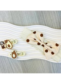 Children's headband with 2 clips – a perfect combination for a soft and elegant look for your little one!