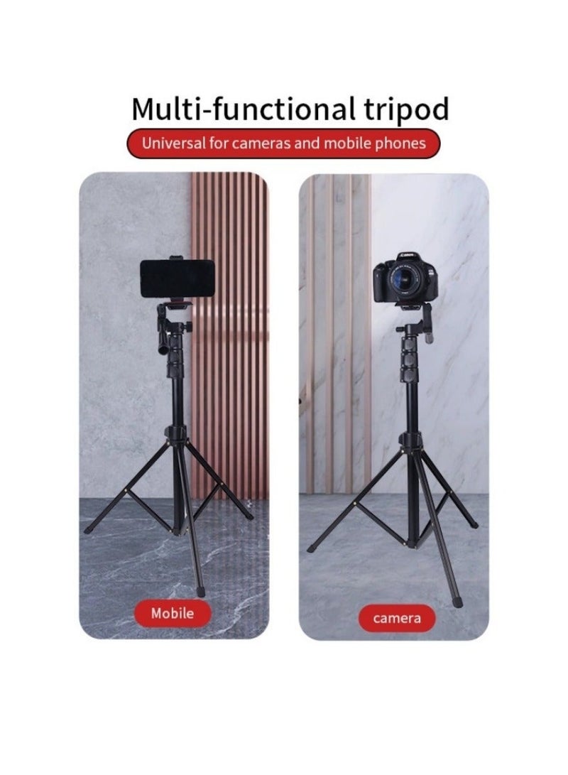 Jmary KP-2206 Multifunctional Adjustable Portable Camera Stand Tripod Stand Cell Phone Holder Floor Stand For Video Recording Stream And Vlog - Image 2