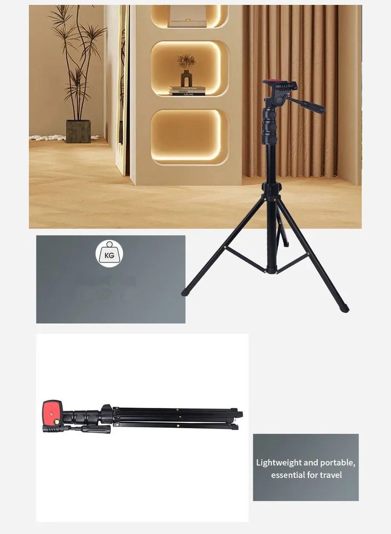 Jmary KP-2206 Multifunctional Adjustable Portable Camera Stand Tripod Stand Cell Phone Holder Floor Stand For Video Recording Stream And Vlog - Image 4