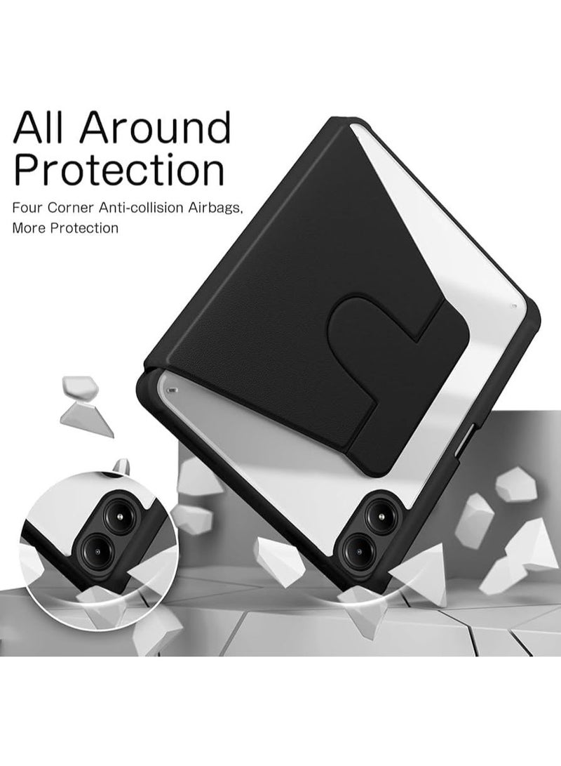 بوينوس غطاء حماية لجهاز Xiaomi Poco Pad، غطاء من الجلد الصناعي الفاخر مع فتحة مخصصة للقلم، غطاء مزود بحامل دوار/فتحة للقلم لجهاز Xiaomi Poco Pad - Image 2